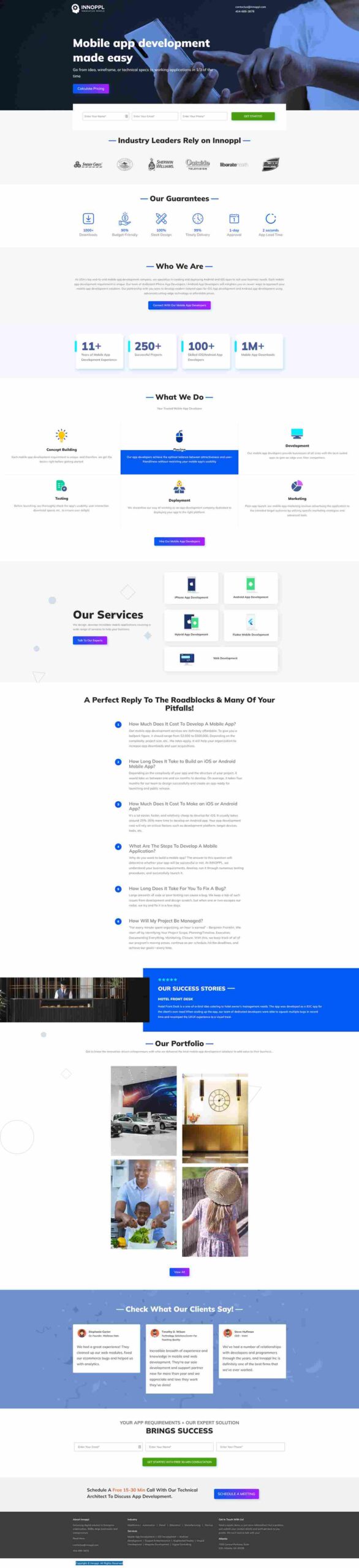 Developer Tarikul Hazra , Full-Stack Web Developer & WordPress, Wix, Shopify Specialist. 10 httpsinnoppl.comlanding pagesmobile app development 11zon scaled